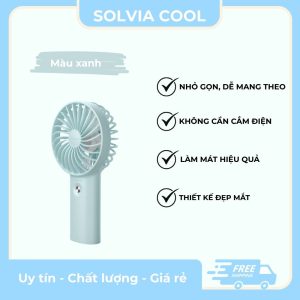 Quạt Tích Điện Cầm Tay Mini Solviacool F3 3000mAh Thời Gian Sử dụng Lên Tới 14h